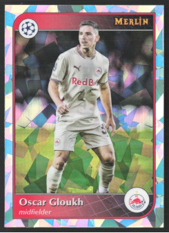 Oscar Gloukh, Kartička, 2024-25 Topps Merlin UEFA Club Competitions, Atomic Refractor