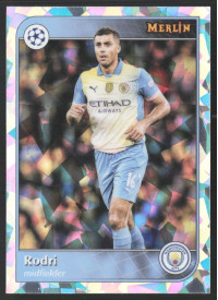Rodri, Kartička, 2024-25 Topps Merlin UEFA Club Competitions, Atomic Refractor