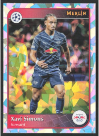 Xavi Simons, Kartička, 2024-25 Topps Merlin UEFA Club Competitions, Atomic Refractor