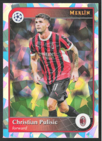 Christian Pulisic, Kartička, 2024-25 Topps Merlin UEFA Club Competitions, Atomic Refractor