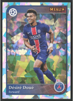 Désiré Doué, Kartička, 2024-25 Topps Merlin UEFA Club Competitions, Atomic Refractor