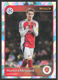 Martin Ødegaard, Kartička, 2024-25 Topps Merlin UEFA Club Competitions, Atomic Refractor