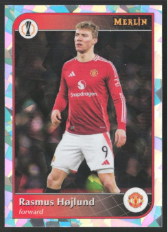 Rasmus Højlund, Kartička, 2024-25 Topps Merlin UEFA Club Competitions, Atomic Refractor