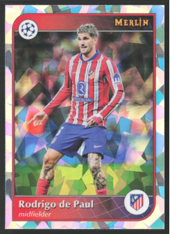 Rodrigo de Paul, Kartička, 2024-25 Topps Merlin UEFA Club Competitions, Atomic Refractor