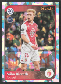 Mika Biereth, Kartička, 2024-25 Topps Merlin UEFA Club Competitions, Atomic Refractor