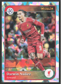 Darwin Núñez, Kartička, 2024-25 Topps Merlin UEFA Club Competitions, Atomic Refractor