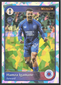 Hamza Igamane, Kartička, 2024-25 Topps Merlin UEFA Club Competitions, Atomic Refractor