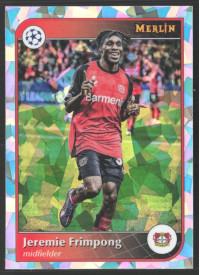 Jeremie Frimpong, Kartička, 2024-25 Topps Merlin UEFA Club Competitions, Atomic Refractor