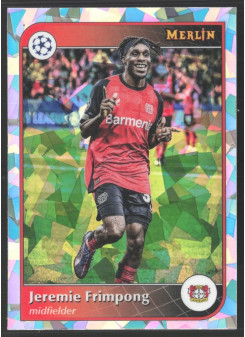 Jeremie Frimpong, Kartička, 2024-25 Topps Merlin UEFA Club Competitions, Atomic Refractor