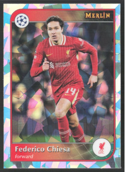 Federico Chiesa, Kartička, 2024-25 Topps Merlin UEFA Club Competitions, Atomic Refractor