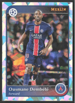 Ousmane Dembélé, Kartička, 2024-25 Topps Merlin UEFA Club Competitions, Atomic Refractor