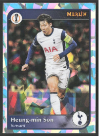 Heung-min Son, Kartička, 2024-25 Topps Merlin UEFA Club Competitions, Atomic Refractor