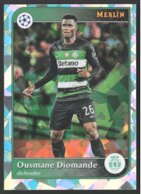 Ousmane Diomande, Kartička, 2024-25 Topps Merlin UEFA Club Competitions, Atomic Refractor