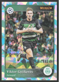 Viktor Gyökeres, Kartička, 2024-25 Topps Merlin UEFA Club Competitions, Atomic Refractor