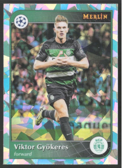 Viktor Gyökeres, Kartička, 2024-25 Topps Merlin UEFA Club Competitions, Atomic Refractor