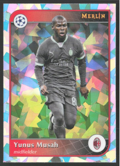 Yunus Musah, Kartička, 2024-25 Topps Merlin UEFA Club Competitions, Atomic Refractor