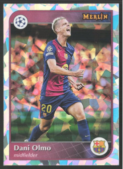 Dani Olmo, Kartička, 2024-25 Topps Merlin UEFA Club Competitions, Atomic Refractor