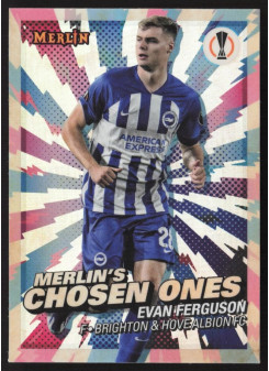 Evan Ferguson, Kartička, Topps Merlin Chrome UEFA Club Competitions 2023-24, INSERT