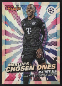 Mathys Tel, Kartička, Topps Merlin Chrome UEFA Club Competitions 2023-24, INSERT