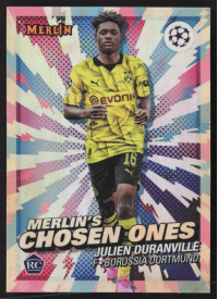 Julien Duranville, Kartička, Topps Merlin Chrome UEFA Club Competitions 2023-24, INSERT