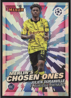 Julien Duranville, Kartička, Topps Merlin Chrome UEFA Club Competitions 2023-24, INSERT