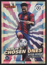 Vitor Roque, Kartička, Topps Merlin Chrome UEFA Club Competitions 2023-24, INSERT