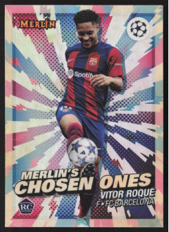 Vitor Roque, Kartička, Topps Merlin Chrome UEFA Club Competitions 2023-24, INSERT