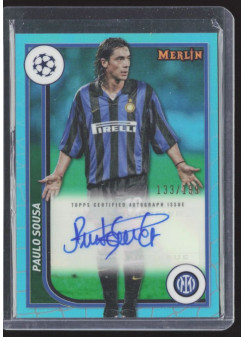 Paulo Sousa, Kartička, Topps Merlin Chrome UEFA Club Competitions 2023-24, AUTOGRAPH