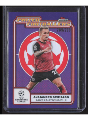 Alejandro Grimaldo, Card, Topps Finest UEFA Club Competitions 2024-2025, LIMIT