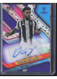 Douglas Luiz, Kartička, Topps Finest UEFA Club Competitions 2024-2025, AUTOGRAPH