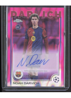 Noah Darvich, Kartička, Topps Chrome UEFA Club Competitions 2024-2025, AUTOGRAPH