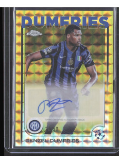 Denzel Dumfries, Kartička, Topps Chrome UEFA Club Competitions 2024-2025, AUTOGRAPH