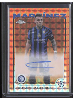 Lautaro Martínez, Kartička, Topps Chrome UEFA Club Competitions 2024-2025, AUTOGRAPH