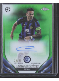 Lautaro Martínez, Kartička, Topps Chrome UEFA Club Competitions 2023-24, AUTOGRAPH