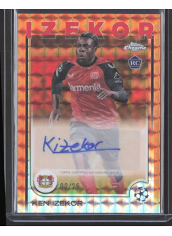 Ken Izekor, Kartička, Topps Chrome UEFA Club Competitions 2024-2025, AUTOGRAPH