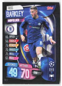 Ross Barkley, Card, 2019-20 Topps Match Attax UEFA Champions League, BASE