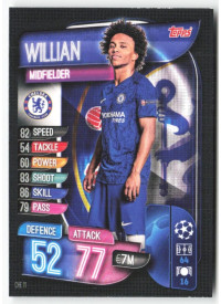 Willian, Card, 2019-20 Topps Match Attax UEFA Champions League, BASE