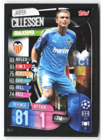 Jasper Cillessen, Card, 2019-20 Topps Match Attax UEFA Champions League, BASE