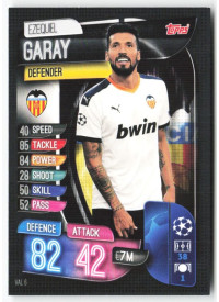 Ezequiel Garay, Card, 2019-20 Topps Match Attax UEFA Champions League, BASE