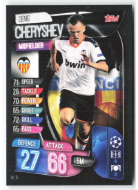 Denis Cheryshev, Card, 2019-20 Topps Match Attax UEFA Champions League, BASE