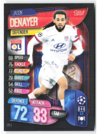 Jason Denayer, Card, 2019-20 Topps Match Attax UEFA Champions League, BASE