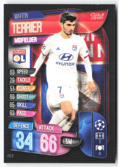 Martin Terrier, Kartička, 2019-20 Topps Match Attax UEFA Champions League, BASE