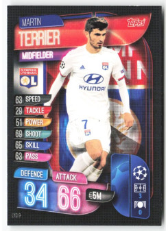 Martin Terrier, Card, 2019-20 Topps Match Attax UEFA Champions League, BASE