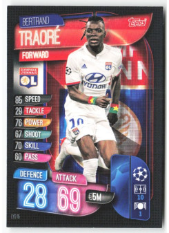 Bertrand Traoré, Card, 2019-20 Topps Match Attax UEFA Champions League, BASE