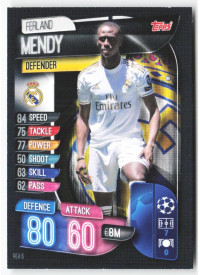 Ferland Mendy, Card, 2019-20 Topps Match Attax UEFA Champions League, BASE