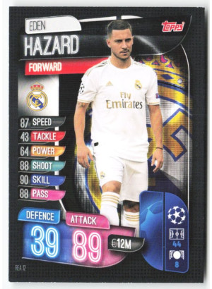 Eden Hazard, Kartička, 2019-20 Topps Match Attax UEFA Champions League, BASE