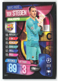 Marc-André ter Stegen, Card, 2019-20 Topps Match Attax UEFA Champions League, BASE
