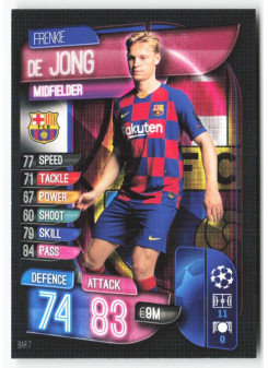Frenkie de Jong, Kartička, 2019-20 Topps Match Attax UEFA Champions League, BASE