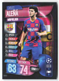Carles Aleñá, Kartička, 2019-20 Topps Match Attax UEFA Champions League, BASE