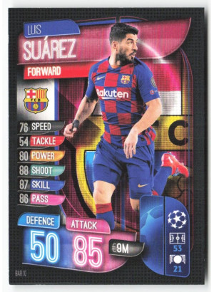 Luis Suárez, Kartička, 2019-20 Topps Match Attax UEFA Champions League, BASE